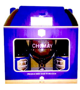 Xách quà Tết 2018 bia Chimay xanh cùng ly pha lê, món quà biểu tượng trong xu hướng bia Tết